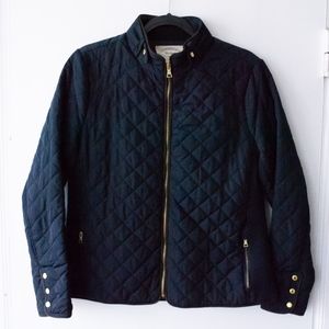 Navy Quilted Jacket